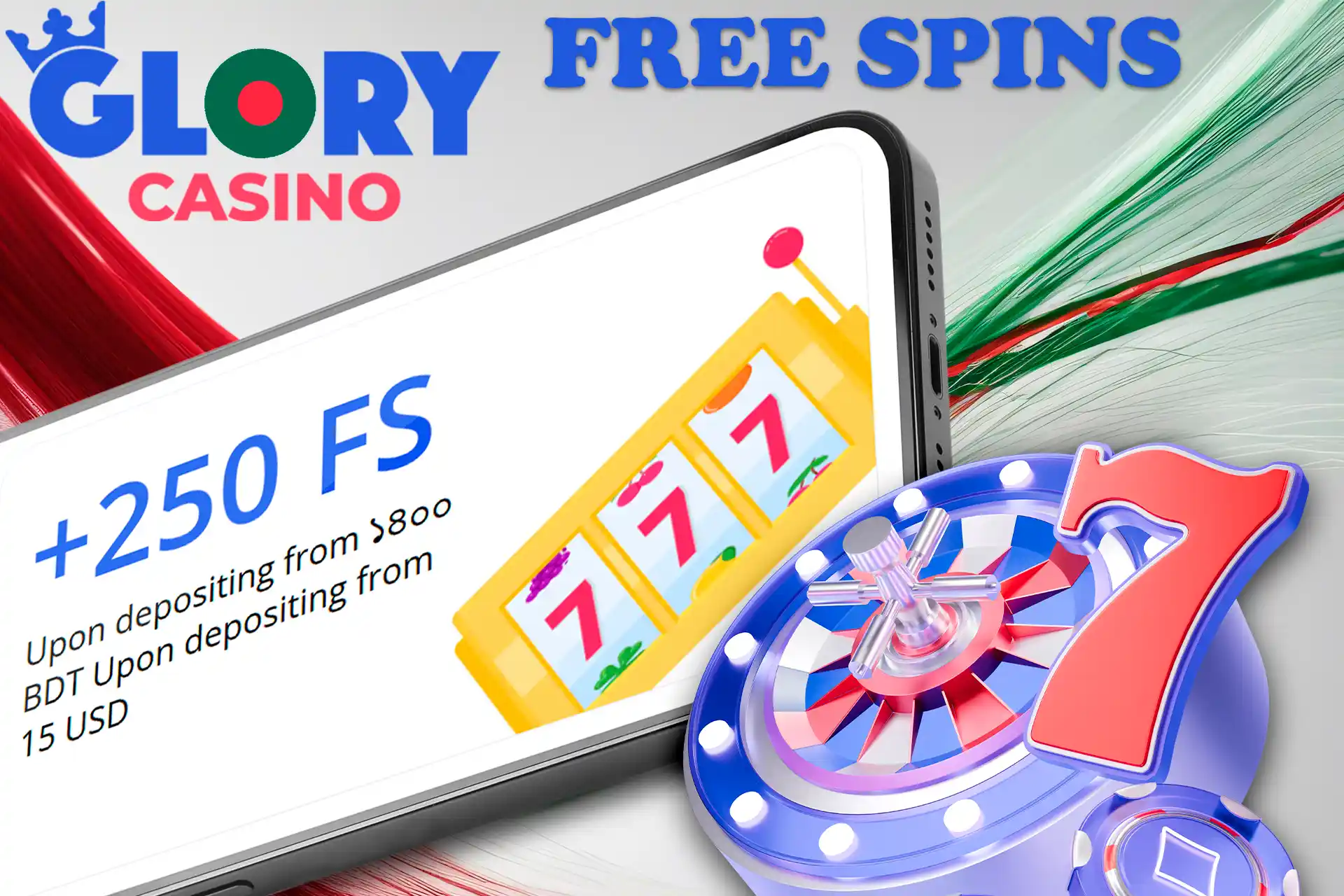 Get 250 free spins in the casino